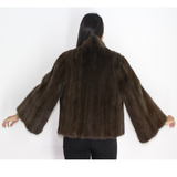 NI Colored khaki mink jacket