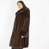 Demi-buff mink coat