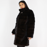 Demi-buff mink coat