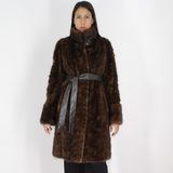 Demi-buff mink pat coat