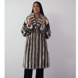 Black-cross mink coat
