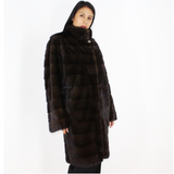 Demi-buff mink coat