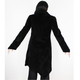 Black colored shaved nutria coat