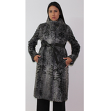 Astrakhan grey coat
