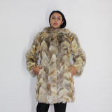 OMIKRON Crystal fox pieces (pat) coat