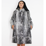 Astrakhan grey coat