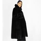 Black mink coat