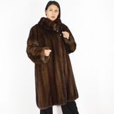 Demi-buff mink coat