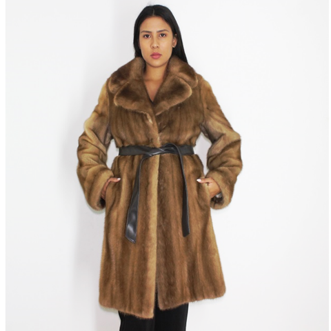 NI-bis Wild glow mink coat