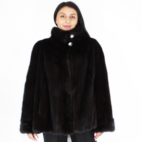 Black mink jacket