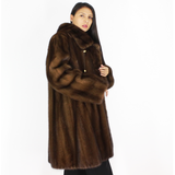 Demi-buff mink coat