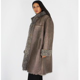 Exclusive Wieckie lamb coat with hood