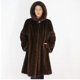 Demi-buff mink coat