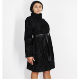 Astrakhan black coat