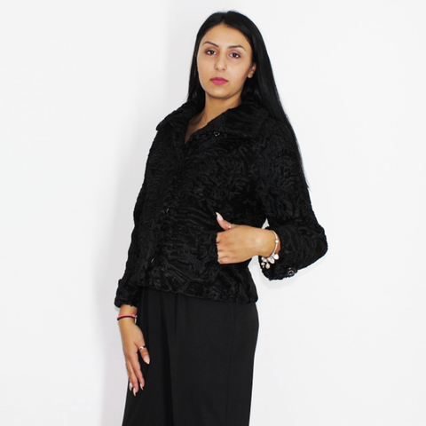 Astrakhan black jacket