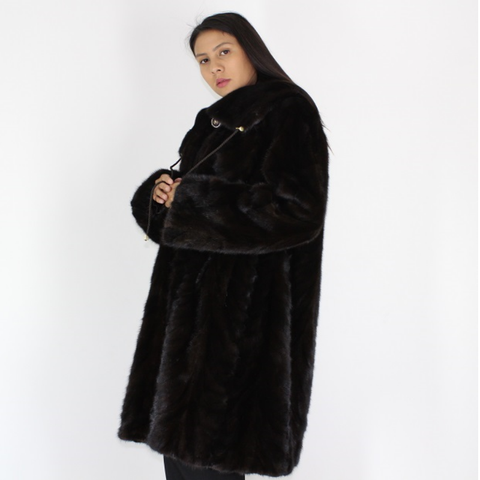 NI Ranch mink pat coat