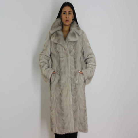 Sapphire mink pat coat