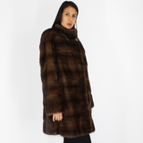 Demi-buff mink coat