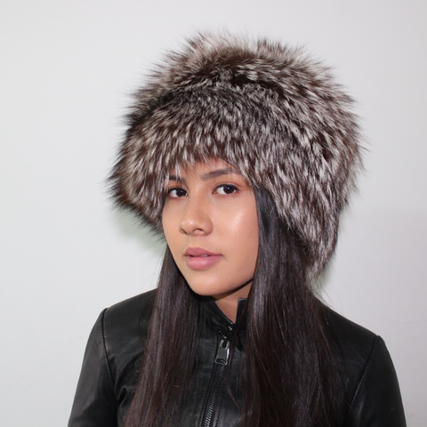 Black Silver fox hat