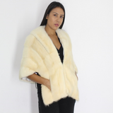 Ivory mink stole