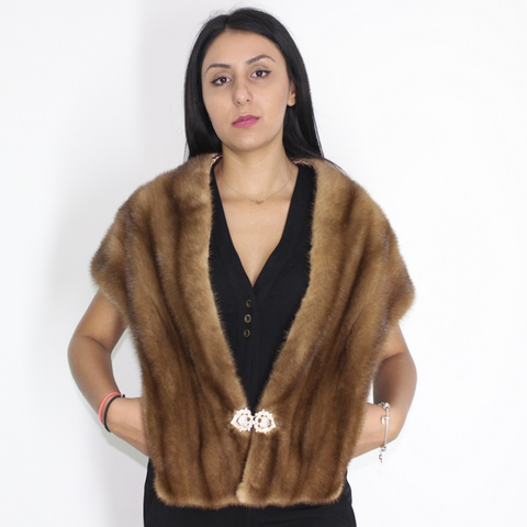  Pastel mink stole