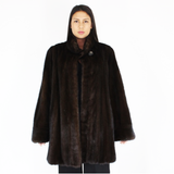 Ranch mink ¾ coat