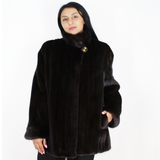 Black mink jacket