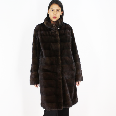 Demi-buff mink coat