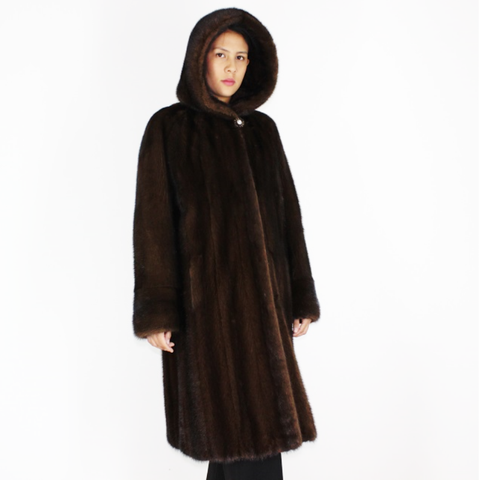 Demi-buff mink coat
