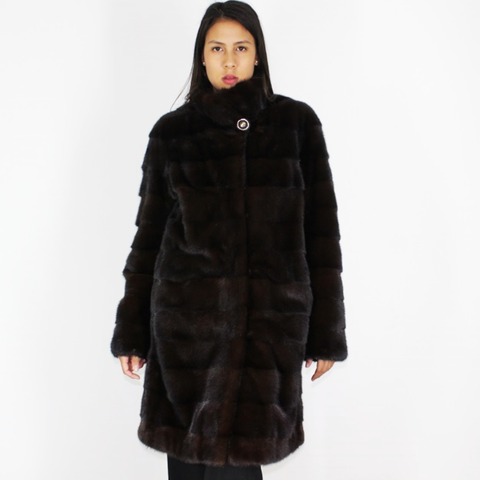 Demi-buff mink coat