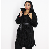 Astrakhan black coat