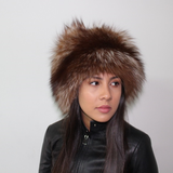 Brown Silver fox hat