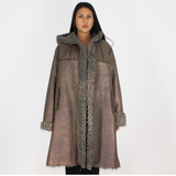 Exclusive Wieckie lamb coat with hood