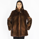 Demi-buff mink jacket