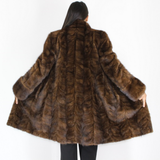 Demi-buff mink pat coat